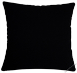 black solid cotton decorative throw pillow cover