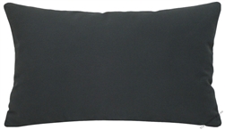 charcoal gray solid cotton decorative throw pillow cover