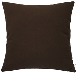 chocolate brown solid decorative throw pillow cover