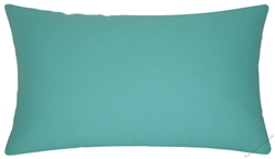 aqua blue green solid decorative throw pillow cover