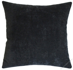 graphite gray velvet decorative throw pillow cover