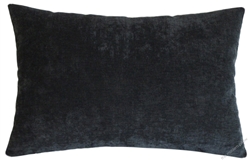 graphite gray velvet decorative throw pillow cover
