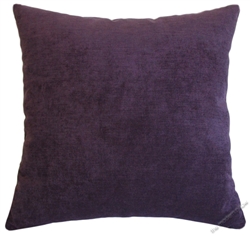 purple velvet decorative throw pillow cover