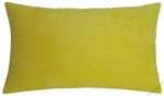 yellow velvet decorative throw pillow cover