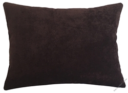 chocolate brown velvet decorative throw pillow cover