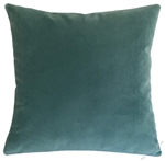 caribbean green velvet suede decorative throw pillow cover