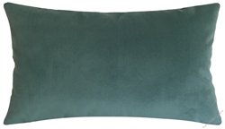 caribbean green velvet suede decorative throw pillow cover