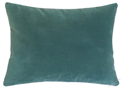 caribbean green velvet suede decorative throw pillow cover