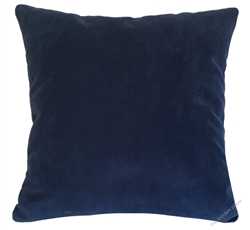 navy blue velvet suede decorative throw pillow cover