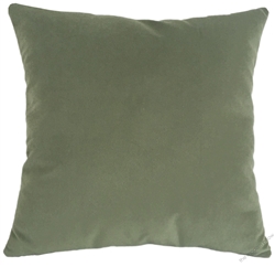 sage green velvet suede decorative throw pillow cover