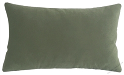 sage green velvet suede decorative throw pillow cover