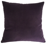 purple velvet suede decorative throw pillow cover