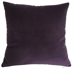 purple velvet suede decorative throw pillow cover