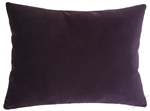 purple velvet suede decorative throw pillow cover