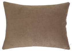 tan velvet suede decorative throw pillow cover