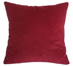 red velvet suede decorative throw pillow cover