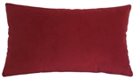 red velvet suede decorative throw pillow cover