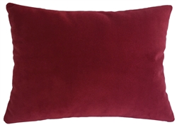 red velvet suede decorative throw pillow cover