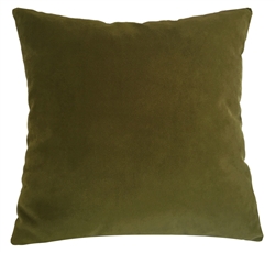 wasabi green velvet suede decorative throw pillow cover
