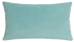 aqua velvet suede decorative throw pillow cover