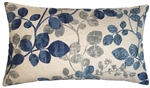 Blue Cabrera Linen Decorative Throw Pillow Cover