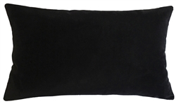 black velvet suede decorative throw pillow cover