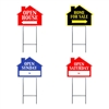 HOUSE SHAPE SIGNS W/FRAME MIX & MATCH 4PC PACK ($7.85 ea)