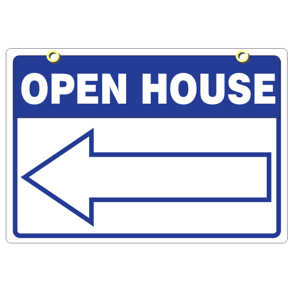 OPEN HOUSE SIGN 18 x 24 5 PC PACK