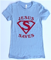 Jesus Saves Comic Theme Fashion Tee