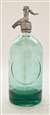 Clear Vintage Seltzer Bottle | The Seltzer Shop | Colored Argentine seltzer bottle - vintage seltzer pendant light - wine chiller interior design elements