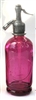 Purple Half Liter Seltzer Bottle | The Seltzer Shop | Colored Argentine seltzer bottle - vintage seltzer pendant light - wine chiller interior design elements