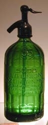 La Union Green Vintage Seltzer Bottle