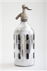 Classic Metal Vintage Seltzer Bottle | The Seltzer Shop | Colored Argentine seltzer bottle - vintage seltzer pendant light - wine chiller interior design elements