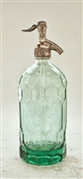 Saavedra Textured Vintage Seltzer Bottle | The Seltzer Shop | Colored Argentine seltzer bottle - vintage seltzer pendant light - wine chiller interior design elements