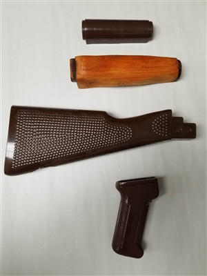 EAST GERMAN AK PLASTIC STOCK SET NO METAL.