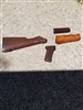 EAST GERMAN AK PLASTIC STOCK SET. USED CONDITION.
