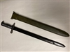 SPRINGFIELD / GARAND 16" WWII BAYONET WITH SCABBARD.