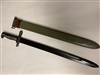 SPRINGFIELD / GARAND WWII 16" BAYONET WITH REFURBISHED SCABBARD.