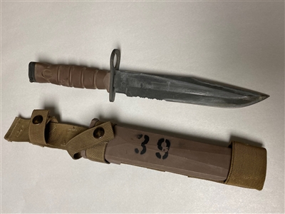 USMC ONTARIO  OKC-3S BAYONET WITH SCABBARD MARKED ONTARIO.