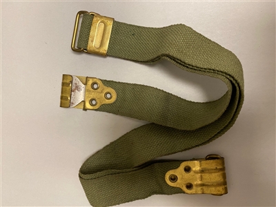 BELGIAN ARMY THOMPSON SUBMACHINE GUN O.D. CANVAS SLING.