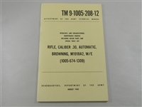 BAR RIFLE CAL .30 OPERATOR'S AND MAINTENANCE MANUAL