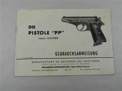 WALTHER PP GERMAN POLICE BOOKLET