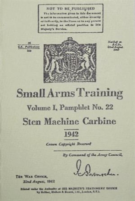 STEN SMG PAMPHLET 1942 DATED