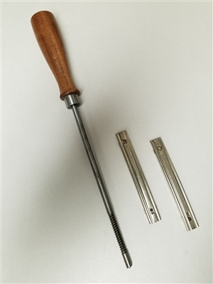 MAUSER C96 BROOM-HANDLE CLEANING ROD WITH 2-10 ROUND STRIPPER CLIPS.  TOOL SET