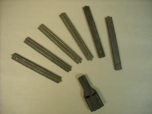 AR15-M16 STRIPPER CLIPS SET. 6 CLIPS + 1 GUIDE