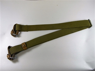 RUSSIAN MOSIN NAGANT OD CANVAS SLING WITH LEATHER LOOPS