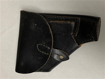 POLISH PA63/64 BLACK LEATHER HOLSTER.