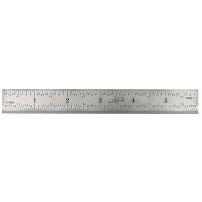 6" Stainless Steel Ruler 4R Rule Scale Machinist Engineer 1/18, 1/16, 1/32, 1/64