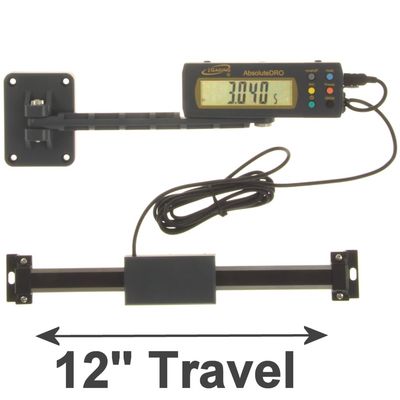 12" Absolute Digital Readout DRO Stainless Steel Super High Accuracy w/Remote Reading