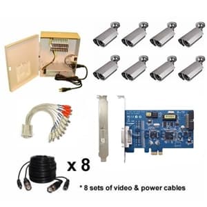 Geovision DVR Card 8 Camera Kit